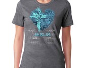 Women's "Love Jesus" T-shirt (heather gray)