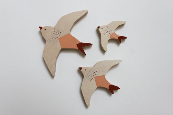 Swallow Wall Birds Set
