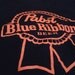 Black and Orange Pabst Blue Ribbon Shirt.