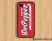 IPHONE 5 CASE dr pepper on wood vintage iPhone 4 case iPhone 4S case iPhone case Hard Plastic Case Soft Rubber Case