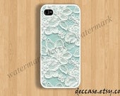 IPHONE 5 CASE Lace Pattern Jasmin flower  iPhone 4 case iPhone 4S case iPhone caseHard Plastic Case Rubber Case