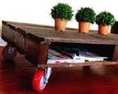 Early Spring Special. The Megan. Custom (made to order)  Natural Stain Coffee Table. Made of reclaimed wood.