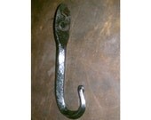 Blacksmith handmade iron wall hook with handmade square nail
