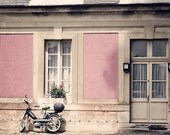 French Country Photo Print, 8x10 - Versailles, Marie Antoinette, Mauve, Pink, Light, Summer, Paris, France, Vespa, Doors, Cottage, Rustic,