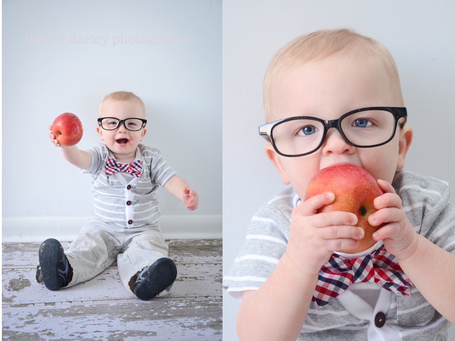 Baby Cardigan Onesie - Grey with White Preppy Baby Boy Cardi - Perfect for a Spring Baby Shower Gift