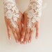 ivory wedding glove,  Bridal Glove, ivory, lace gloves, Fingerless Gloves, cuff wedding bride, bridal gloves, ivory,Free Ship,