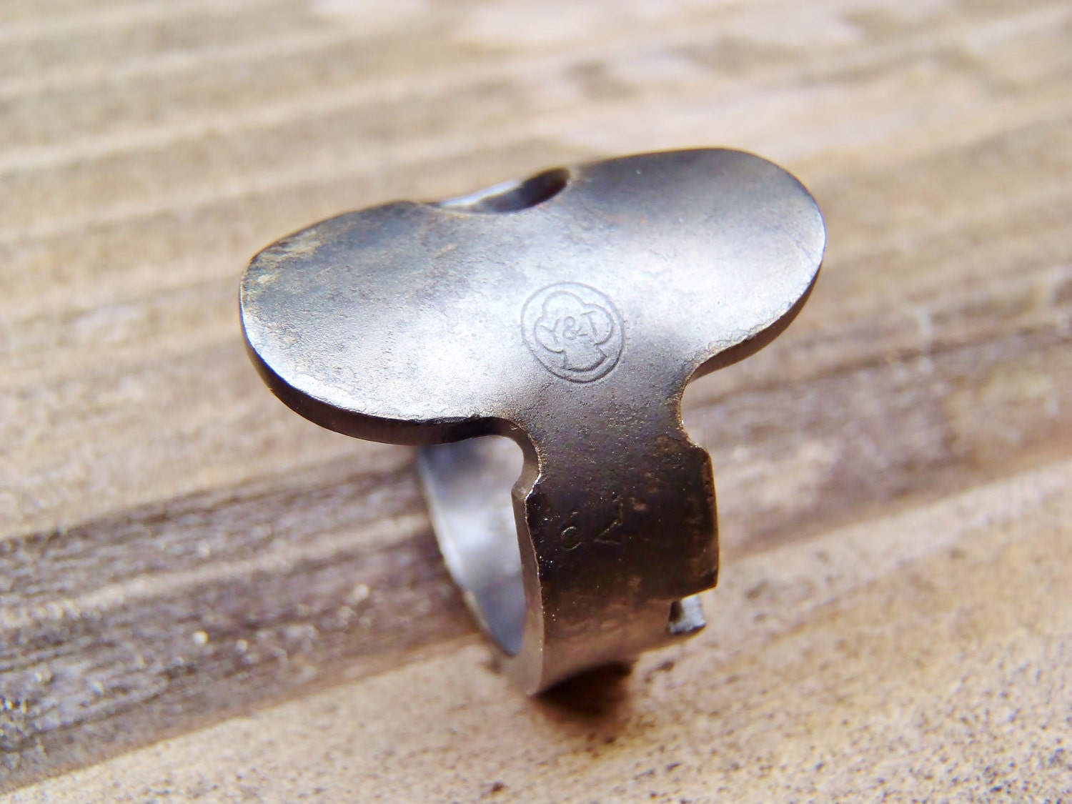 Antique Key Ring - Yale & Towne - Size 8.5 - Jewelry - Steampunk - Skeleton Key - Fashion - Repurposed - Upcycled