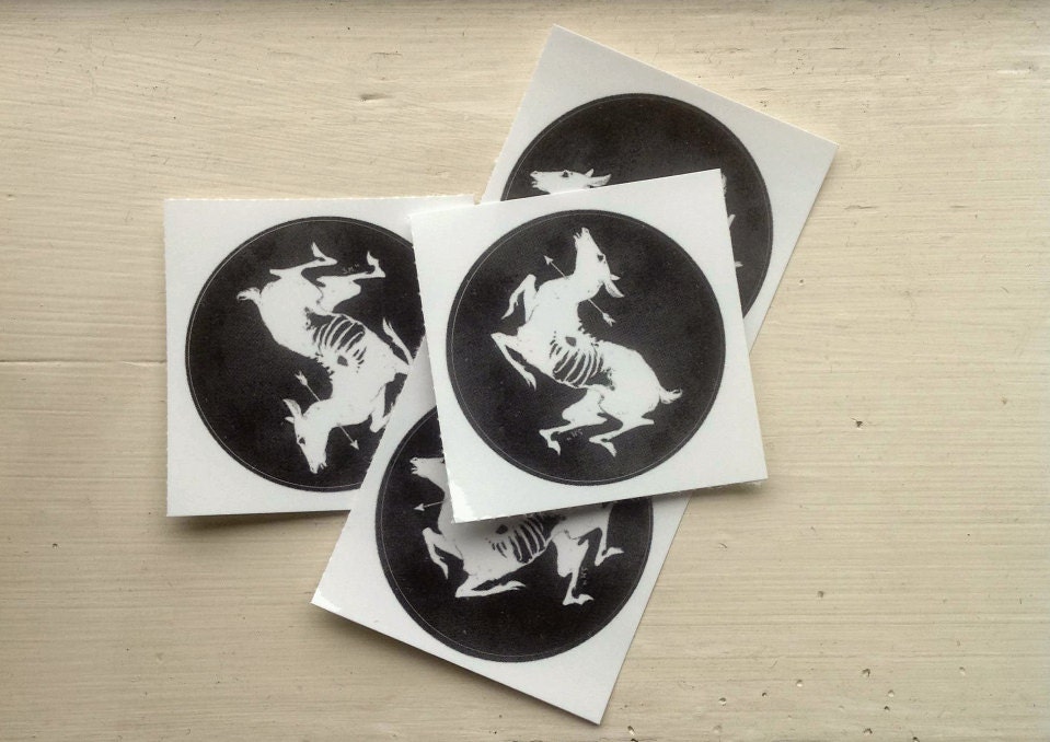 Small Vinyl Dead Doe Sticker.