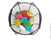Fabric Rosettes,  2" Rolled Fabric Rosettes, Mixed Colors, Spring and Summer Colors, Set of 10  (2 inch) Rosettes