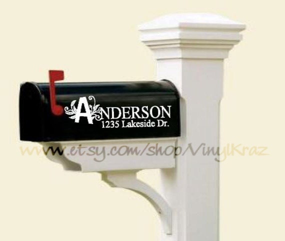 Fancy Mailbox Decals