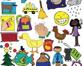 Word Families COMBO Clipart Set