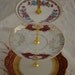 Tiered Cake Stand, 3 Tiered Burgundy Cake Dessert Stand