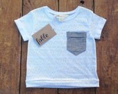 Organic Cotton Hand Printed Baby Summer Tee - Yellow Carnival on White