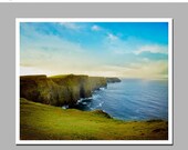 ON SALE Cliffs of Mohr - Ireland - irish photo, County Clare - Hag's Head - O'briens Tower - Burren - 8 x 10 Photo
