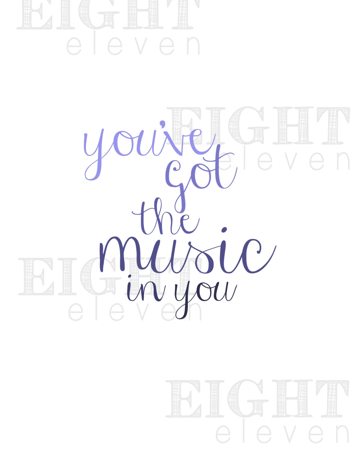 11 x 14 INSTANT Digital Download / Printable Lyric Art  / New Radicals Lyrics / You've Got The Music in You