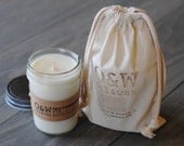 Pine Cones, Natural Soy Candle in Reusable Glass Jelly Jar, Eco-friendly