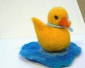 Needle felted, baby bird, Waldorf, Animal, chick, pet, swan lake,Felt Animal