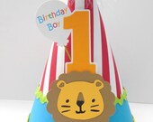 Lil' Lion Circus Party Hat - Carnival - Birthday Party Hat - Personalized Il_170x135