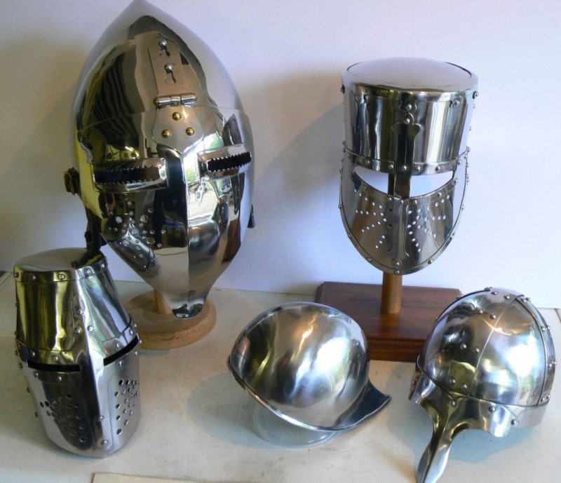 Medieval Helms, miniature