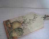 Wooden cutting board /kitchen decor ,vintage style , rustic ,french country ,woodland ,Natural color cutting board