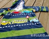 L (4-6) Towel Cover-Up  "Traffic Jam"