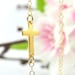 Extra Tiny Gold Sideways Cross Necklace, Tiny Gold Necklace, Tiny Sideways Cross Necklace, Bridesmaids Gifts, Gold Cross Necklace