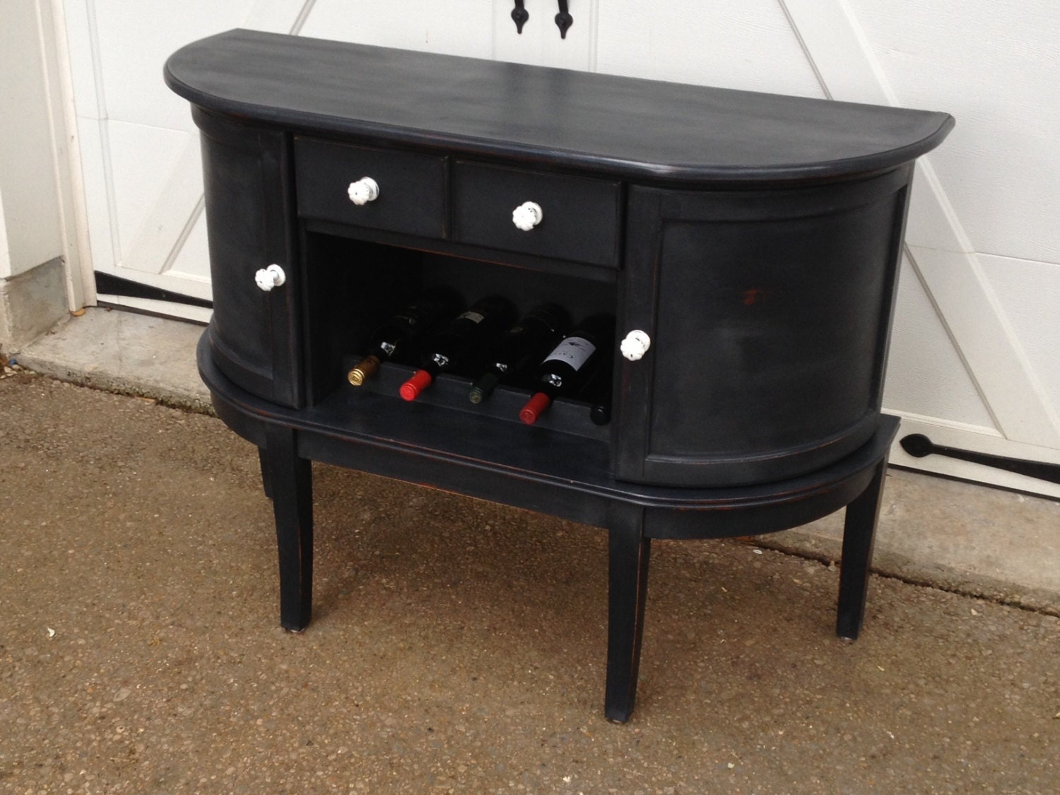 Shabby Chic Black Buffet