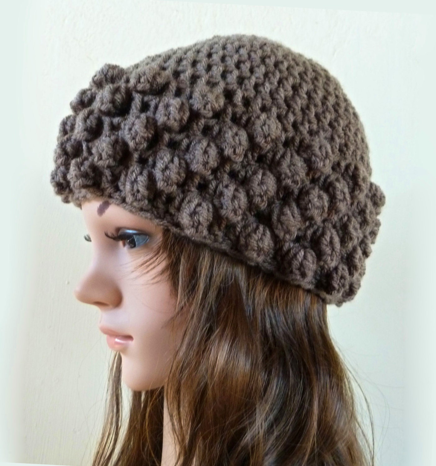 Glamoré beanie hat - TAUPE - womens teen girls Winter accessories