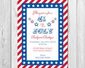 4th of July Invitation - Stars and Stripes - DIY - Printable Il_170x135