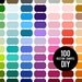 Vector frames. 100 colors. EPS file. For personal and small commercial use. Digital scrapbooking
