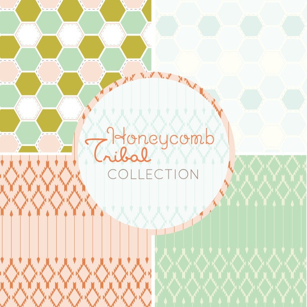 honeycomb tribal pattern collection