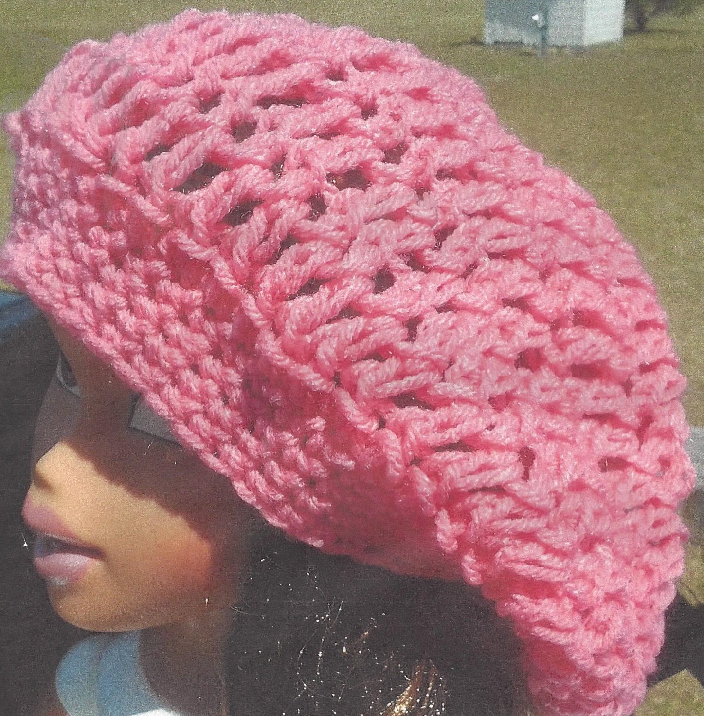perfect Pink Hat slouchy soft unisex baggie tam skater hip hop beanie fashion accessory women men teen gift crochet handmade