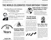 70th Birthday Card 1943 Time Capsule 5 X 7 INSTANT DOWNLOAD .JPG