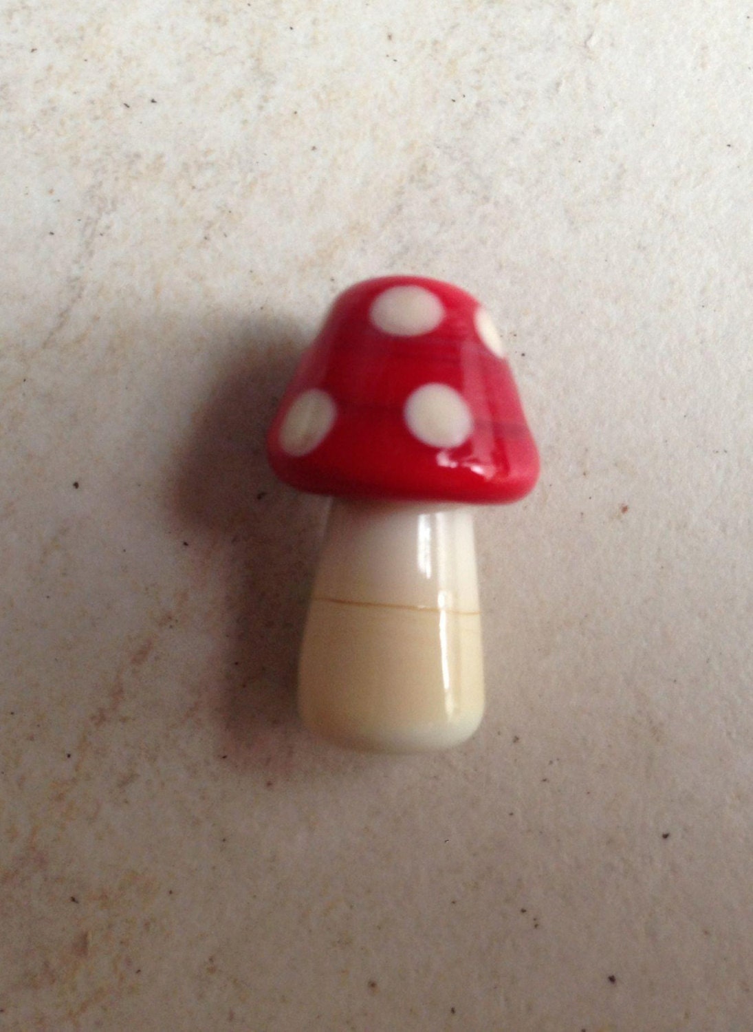 Lampwork toadstool /mushroom