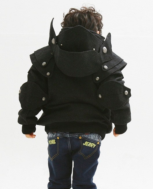 Baby/Kid Excalibur Grey Knight Medieval Armor Hoodie Zipup Jumper