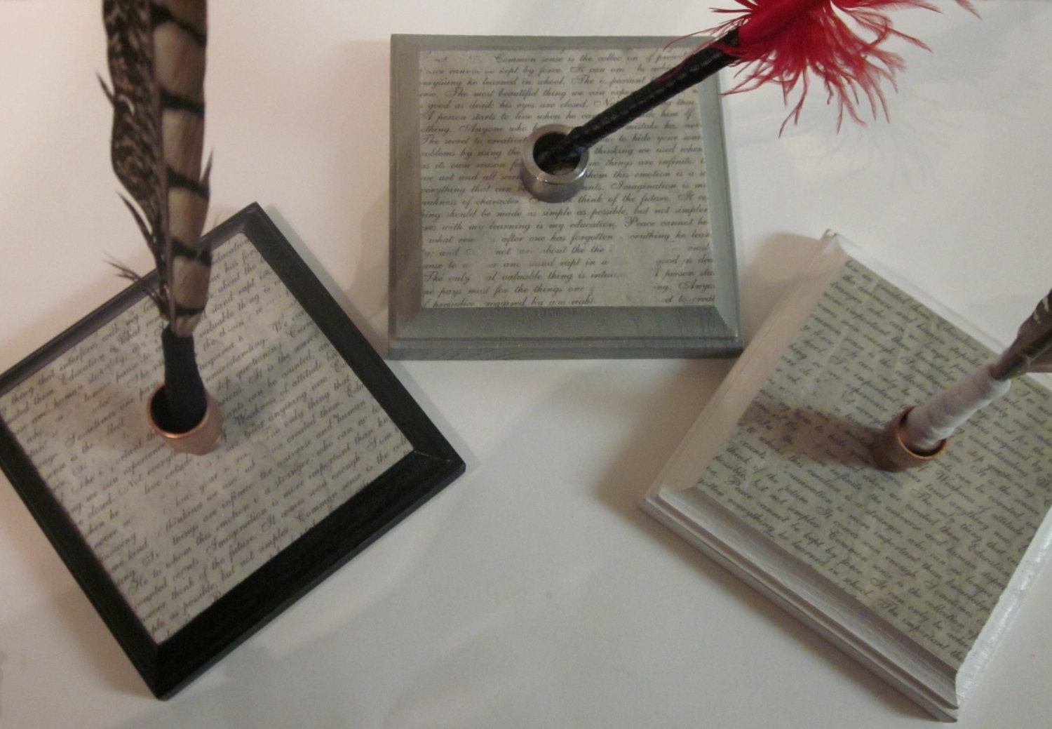 MDAY Sale Pen/Quill Stand In White, Gray, Or Black