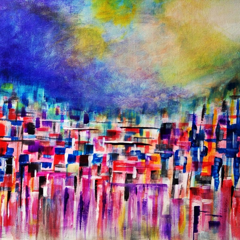 Where my dreams take me-Original abstract painting