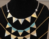 Brass triangle necklace