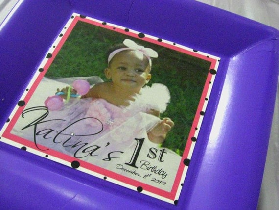 10 Personalized Paper plates/ Chargers Il_570xn