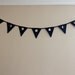Moon Phases - hand-embroidered bunting