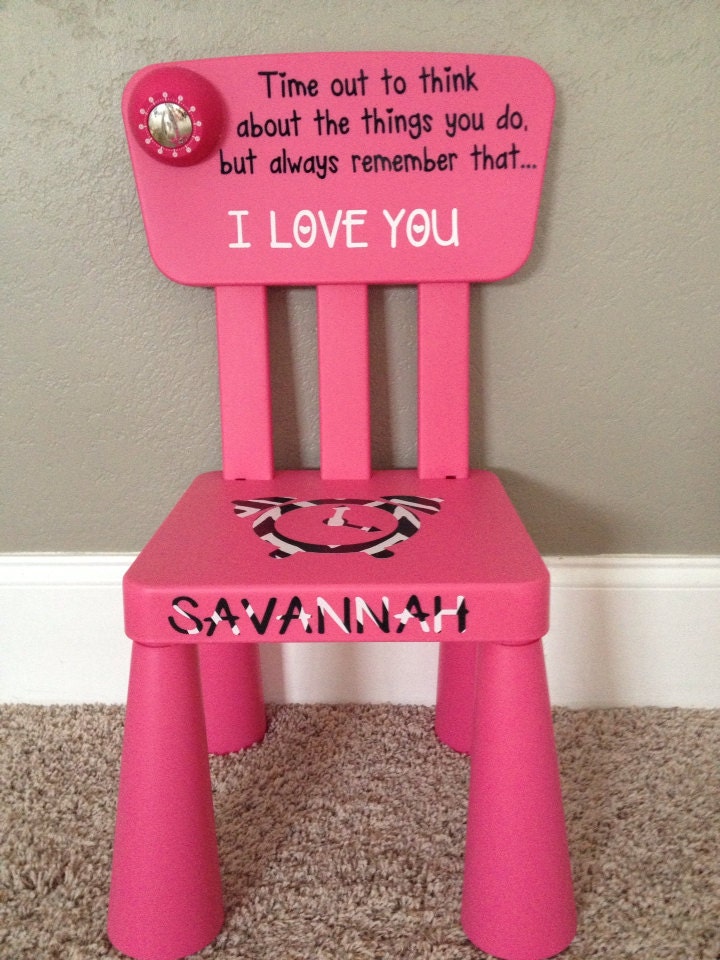 Personalized Time Out Chair with Timer