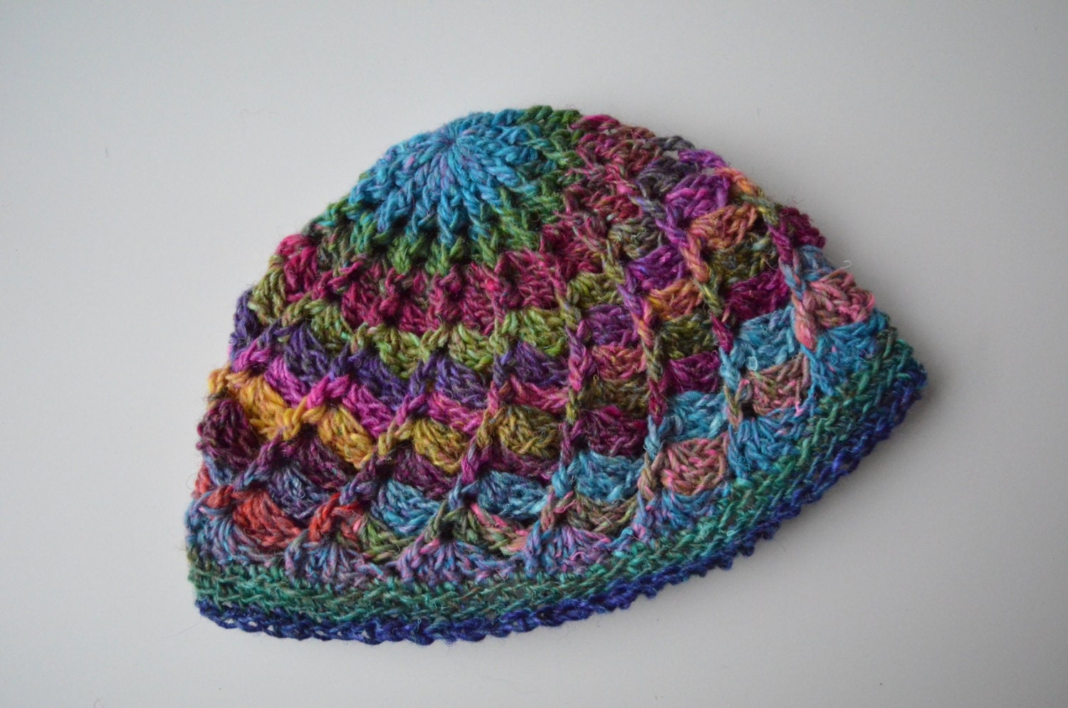 Luxurious Hand Crocheted Spiral Hat -  Fall Winter Accessories Fashion READY TO SHIP