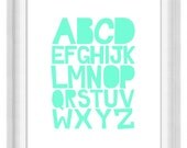 Printable Poster - ABCs Soft 'n' Sweet - Vertical 8x10 - Digital Wall Art