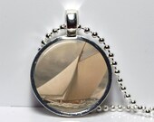 Nautical Jewelry, Americas Cup, Nautical Necklace, Nautical Keychain, Maritime Art, Sailing,Handmade Cabochon, Gift Guide, Unisex, Under 15
