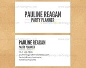 Minimalist Professional Business Card Printable PDF