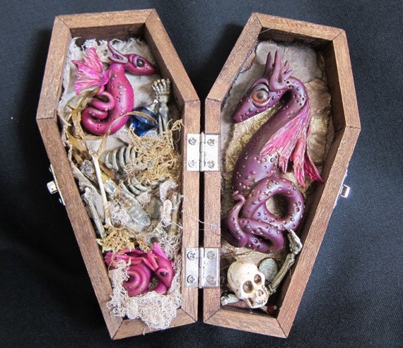 Dragon Coffin Shadow Box - The Little Ones Chewed on the Bones-Oh