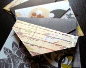 5 Handmade A2 Envelopes (Cardstock Vintage Mix)