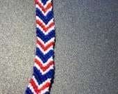 2013 NHL Playoffs 10-String Friendship Bracelet-New York Rangers Chevron