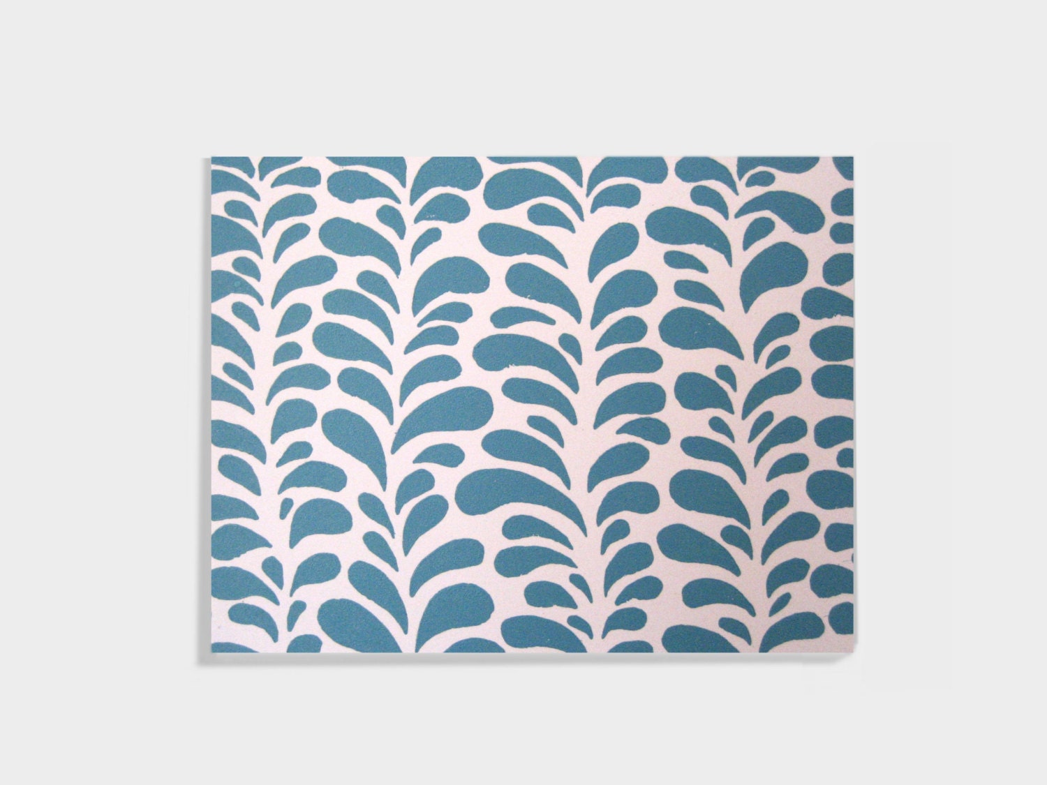 Blue Water Droplets Stationery Notecards with Envelopes, set of 6