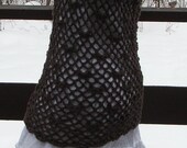 Crochet summer sweater. Brown. Swimsuit Cover